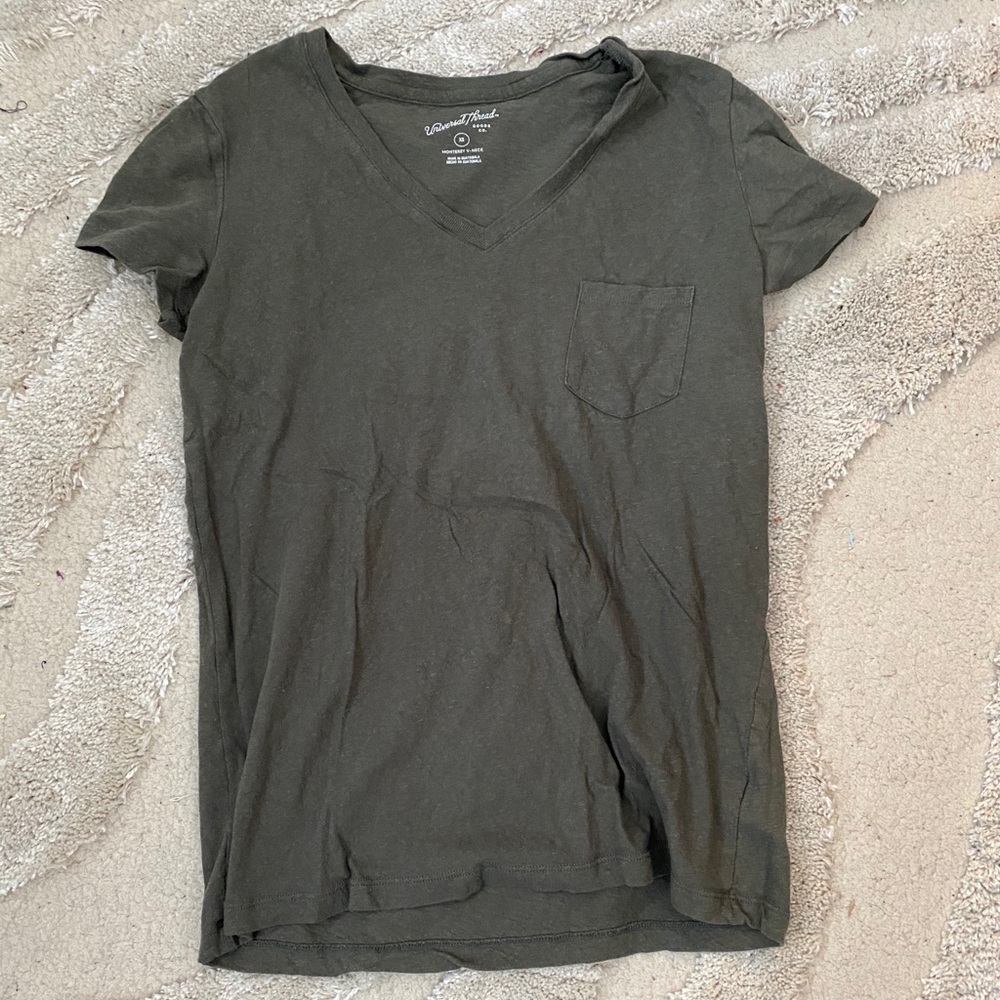 V neck tee shirt